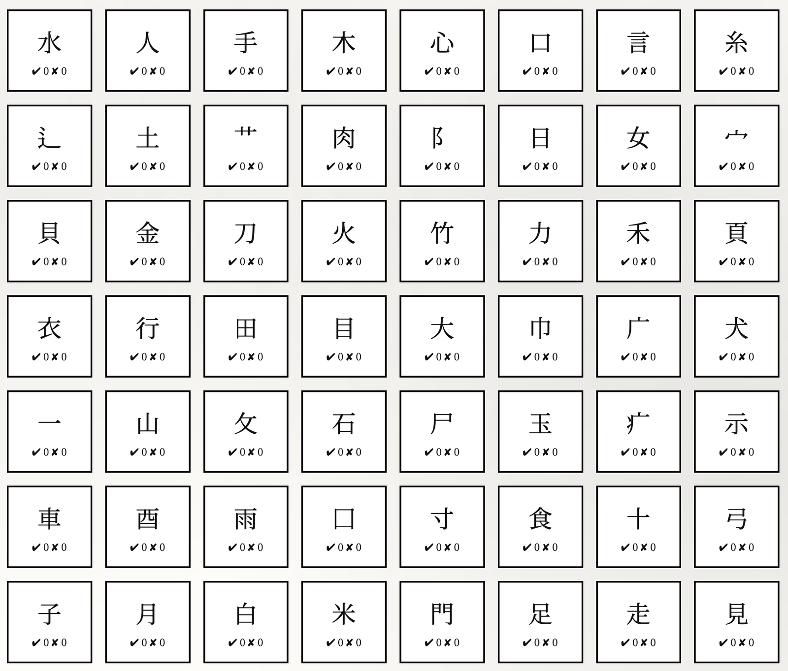 Kanji no kagi — apprentissage du japonais